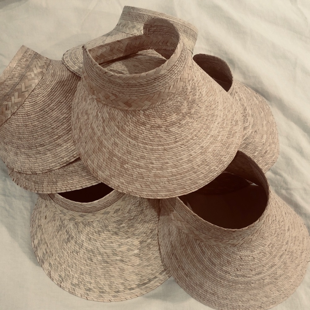 Woven Palm Leaf Visors